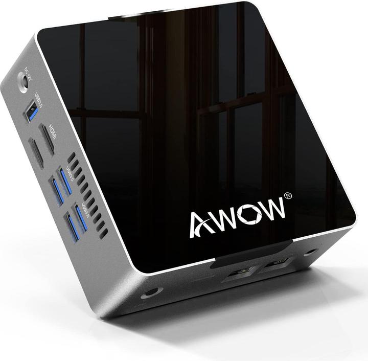 Actual product image Awow AK34 Mini PC (Celeron J3455, 6GB Ram, 128GB M.2)