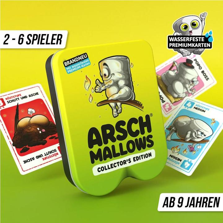 Produktbild Denkriesen ARSCHMALLOWS® - Collector's Edition – "Weniger frisst mehr." - Wasserfest