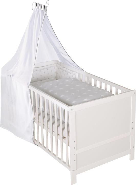 Roba Kinderbettset, 70x140 cm Sterne grau (70 x 140 cm)