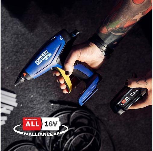 Actual product image Rapid Cordless glue gun BGX500 18V P4A