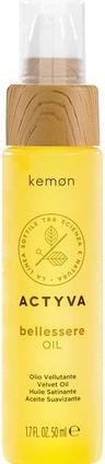 Actual product image Kemon Actyva Bellessere Oil for All Hair Types with Argan and Linseed Oils Silk Effect and Anti-Friz (50 ml)