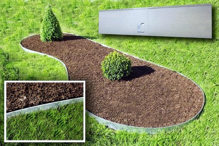 Immagine prodotto Green Split Bordatura per prato in metallo 13,5 cm x 120 cm (120 cm)