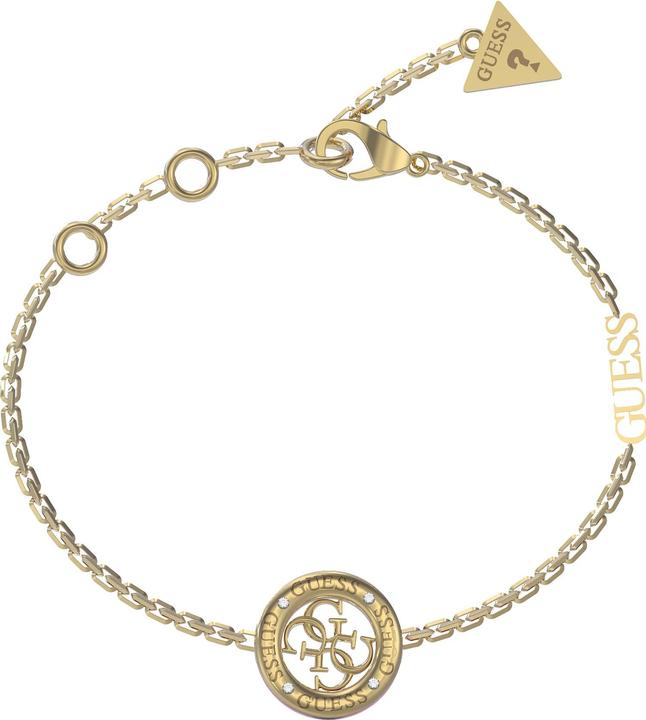 Produktbild Guess Stylish Gold Plated 4G Loop Bracelet JUBB02289JWYGBK - Dimension: 14.5 - 18.5 cm - S (14.60 cm, Edelstahl)