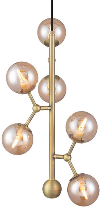Halo Design Flexible Pendellampe Atom Vertikal Amber Ø 31/ H 45 cm (G9)