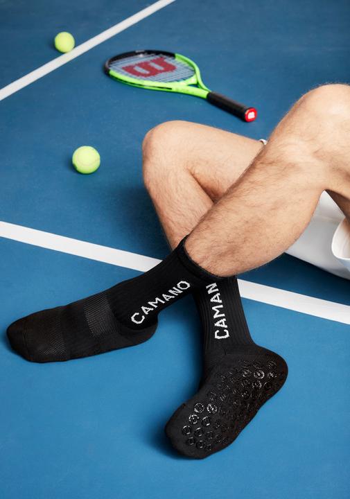 Image du produit Camano Chaussettes de sport avec grip Extra fort Antidérapant Chaussettes de football Chaussettes de (35, 38)