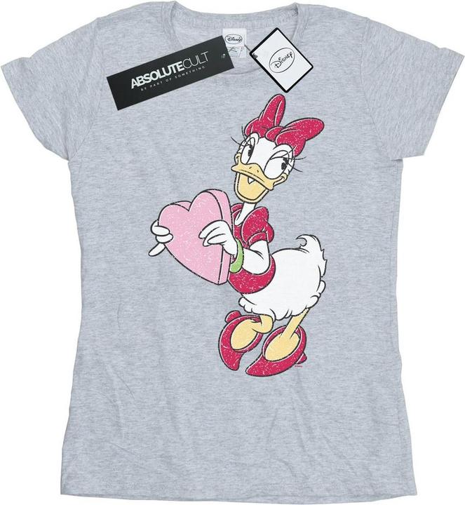 Actual product image Disney Womens/Ladies Daisy Duck Love Heart Cotton T-Shirt (M)