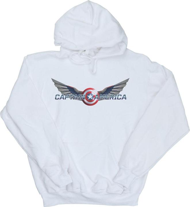 Actual product image Mens Falcon And The Winter Soldier Captain America Logo Hoodie (M)