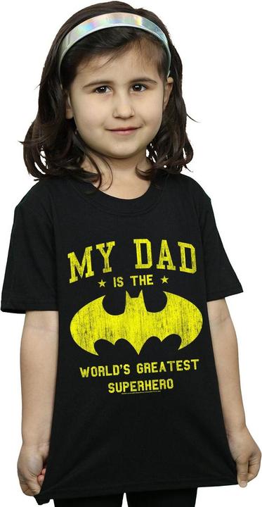 Immagine prodotto Batman My Dad Is A Superhero Maglietta Ragazze (104)
