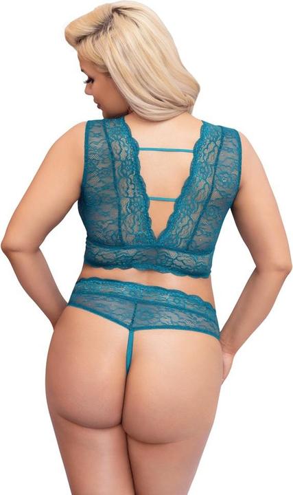 Actual product image Cottelli Collection Bra Set teal 3XL (3XL)