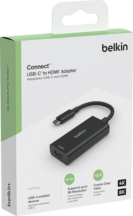 Produktbild Belkin HDMI (Typ A) — USB Typ C (HDMI, USB Typ-C, 19 cm)