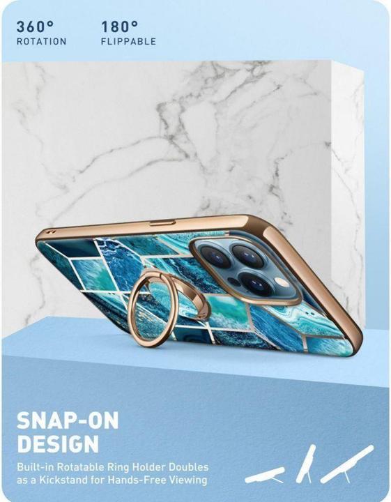 Actual product image Supcase Case IBLSN Cosmo Snap Apple iPhone 13 Pro Ocean Blue (Apple iPhone 13 Pro)