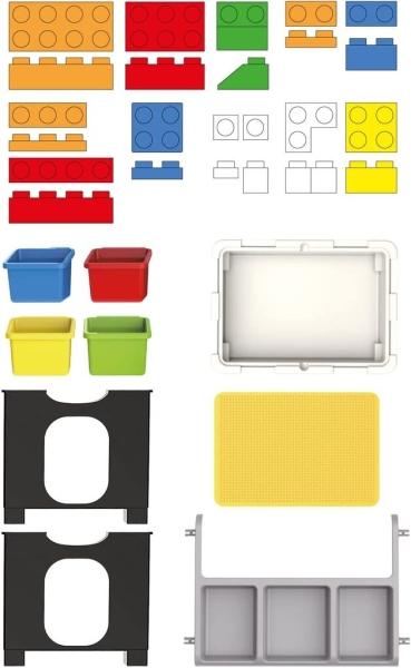 Actual product image Eddy Toys Play table with building blocks