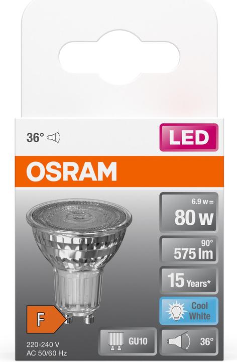 Image du produit Osram Star Par 16 (GU10, 6.90 W, 575 lm, 1 x, F)