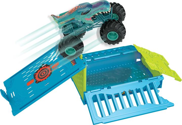 Produktbild Hot Wheels Monster Trucks Mega Wrex Oversized Crash Cage
