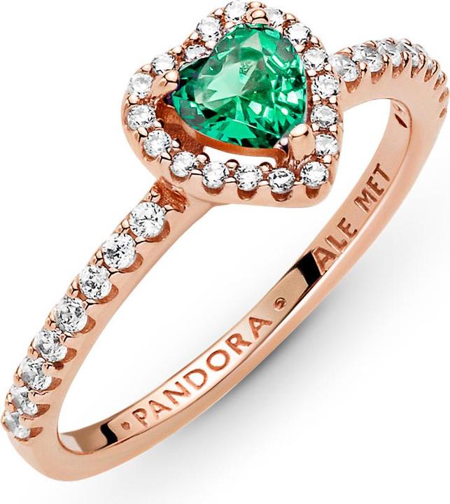 Produktbild Pandora 14k Rose Gold Sparkling Heart Ring (50, 585/14 K Gold)
