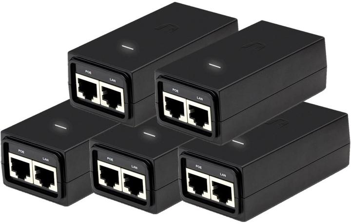 Actual product image Ubiquiti Passive PoE GE Injector: 24V, 12W (Passive 24V PoE-in, 12 W)