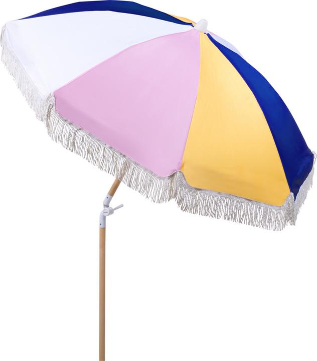 Actual product image Beliani Parasol ⌀ 150 cm colourful with valance MONDELLO (1.50 m)