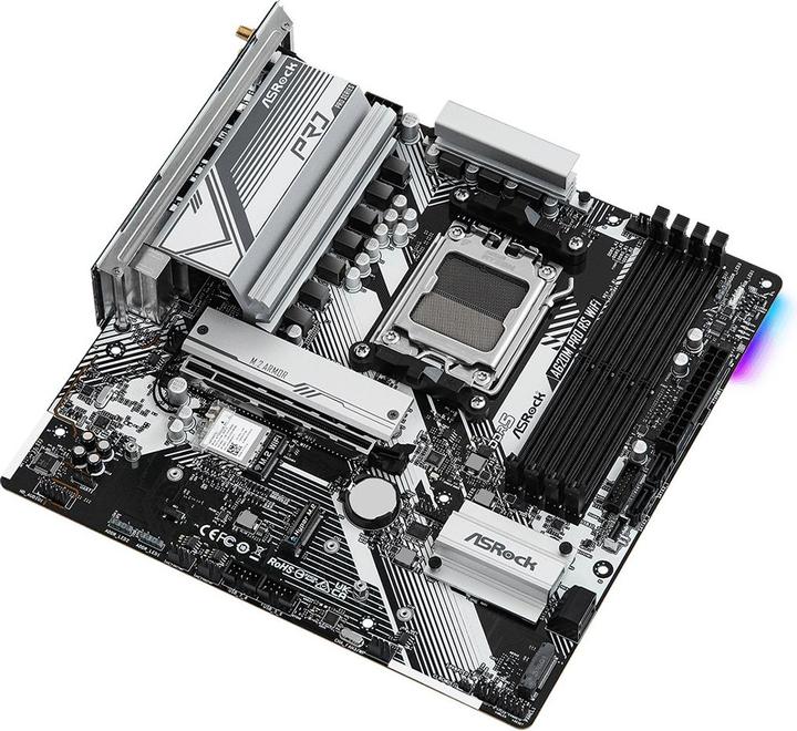 Produktbild AsRock A620M Pro RS WiFi (AM5, AMD A620, mATX)