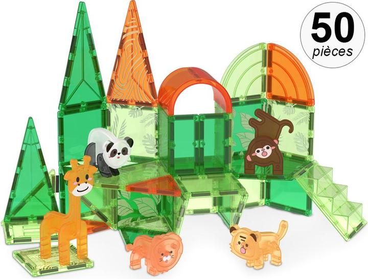 Immagine prodotto VR Shinecon Kit di costruzioni magnetiche, set da 50 pezzi - Verde Giungla