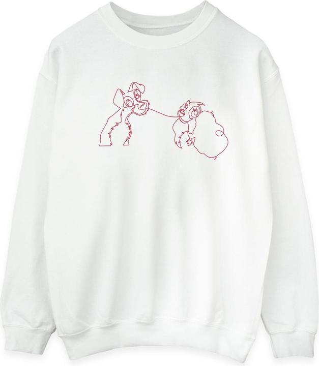 Immagine prodotto Disney Lady And The Tramp Spaghetti Outline Felpa Uomo (XXL)