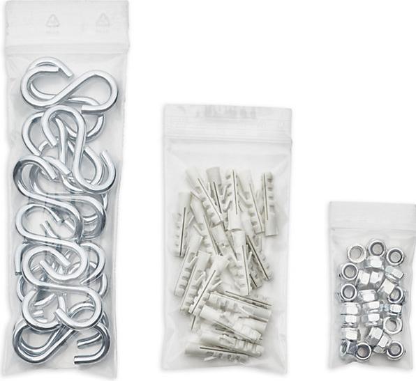 Actual product image kaiserkraft Pressure seal bag basic, no imprint, pack of 1000, LDPE, LxW 220 x 160 mm (1000 Piece)