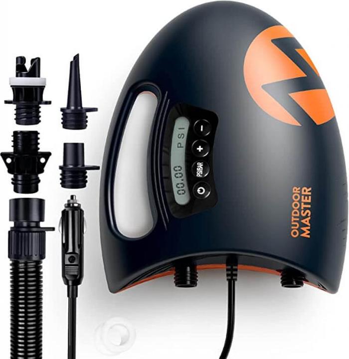 Produktbild Outdoor Master The Shark Elektrische Luftpumpe SUP Pumpe Hochdruck mit 20PSI 12V DC
