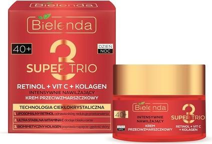 Produktbild Bielenda Super Trio Retinol Vitamin C Collagen Intensively Moisturizing 40 Cream 50ml (Körpermilch, 50 ml)