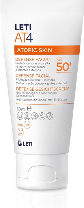 Produktbild Leti LETIAT4 Defense Gesichtscreme SPF 50+, 50 ml Creme, 50 ml Creme (Sonnencreme Gesicht, SPF 50+, 50 ml)