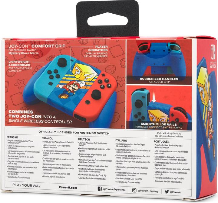 Actual product image PowerA Joy-Con Comfort Grip - Mystery Block Mario (Switch)