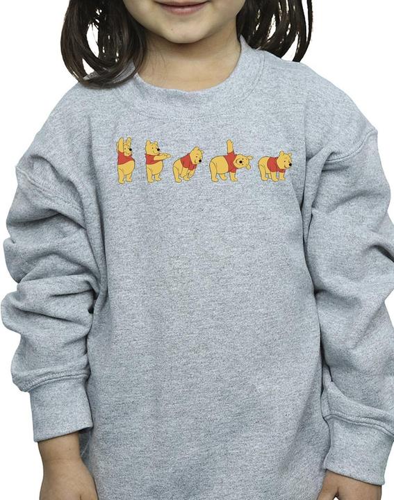 Actual product image Disney Girls Winnie The Pooh Stretching Sweatshirt (128)