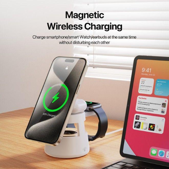 Produktbild Duzzona W23 Series Wireless Charger mit Bluetooth Lautsprecher (15 W)