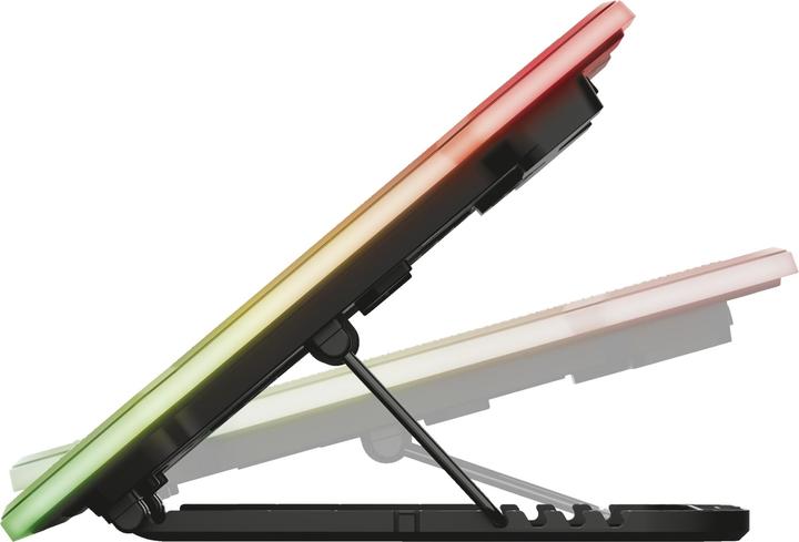 Actual product image Trust GXT 1126 AURA Multicolour-Illuminated Laptop Cooling Stand