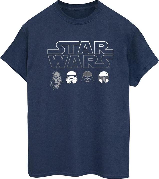 Immagine prodotto Star Wars Character Heads Maglietta Ampia Donna (XL)