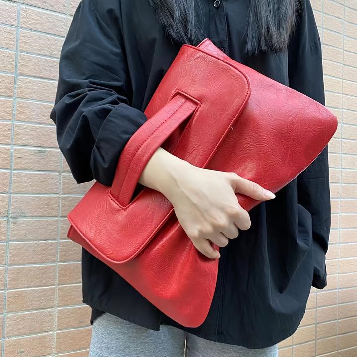 Only-Bags.Store Mode grosse Kapazität Clutch, PU-Leder-Kartenetui, Casual Aktentasche & Umschlag Geldbörse