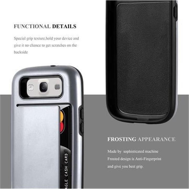 Produktbild Cadorabo Hybrid Schutzschild Hülle mit Kartenfach (Samsung Galaxy S3 Neo, Samsung Galaxy S3)