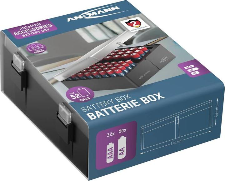 Immagine prodotto Ansmann Batteria alcalina Micro AAA / LR03 e Mignon AA / LR6 confezione da 52 pezzi (52 pz., AA, AAA)