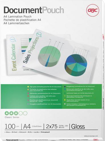 Actual product image GBC Laminating foil (A4, 100 Piece, 75 µm)