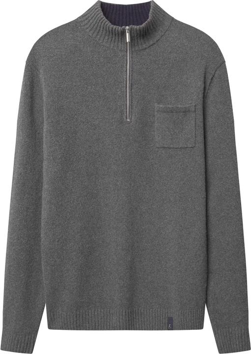Colours & Sons Pullover Mock-Zip Woolen Touch