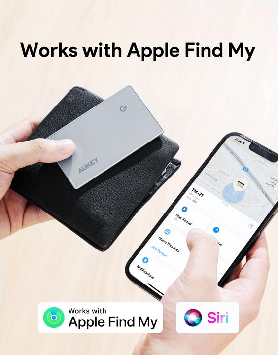 Actual product image Aukey TrackMate 3 Smart TrackerCard TM-21 (iOS)