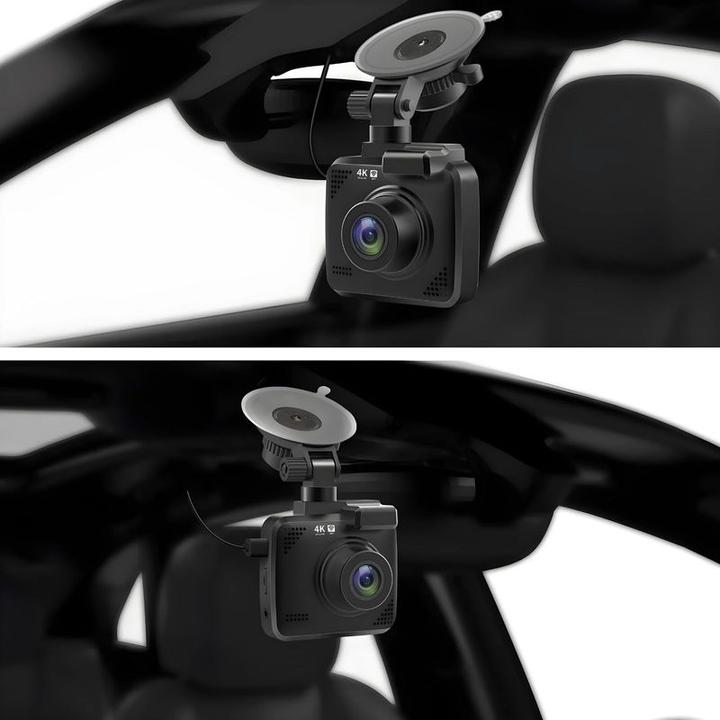 Image du produit Hermex 4K Dual-Dashcam Onboard-Kamera Autofront-Kamera Nachtsichtkamera Auto (Vision nocturne, Récepteur GPS, Écran intégré, WiFi, UHD 4K)