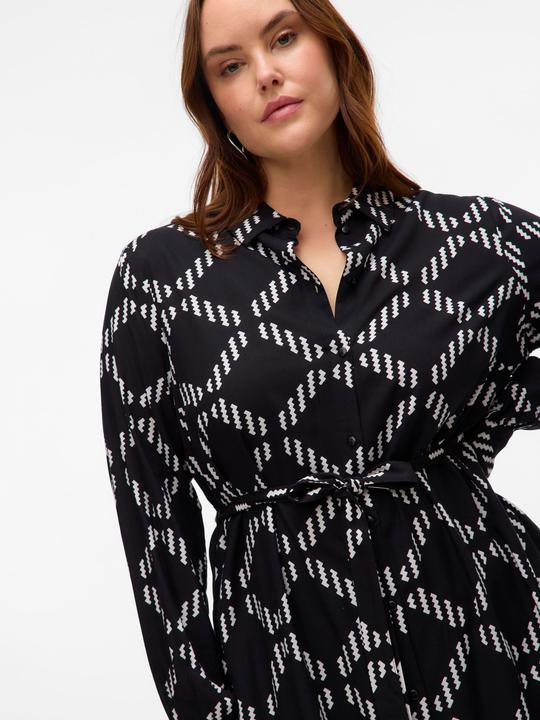 Actual product image Vero Moda VMCBRINA Langes Kleid Hemdblusenkleid (44)