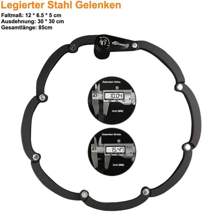 Actual product image Toptrek Faltschloss mit Halterung (85 cm)