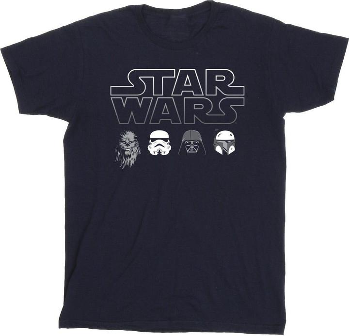 Image du produit Star Wars - T-shirt CHARACTER HEADS - Homme (4XL)