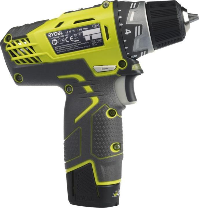Actual product image Ryobi R12DD-L13S cordless drill driver (Rechargeable battery operated)