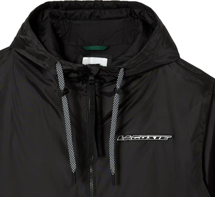 Actual product image Lacoste Mens Hooded Quilted Cropped Padded Jacket (L, XL)