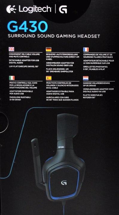 Produktbild Logitech G G430 – 7.1 Surround Sound Gaming Headset (Kabelgebunden)