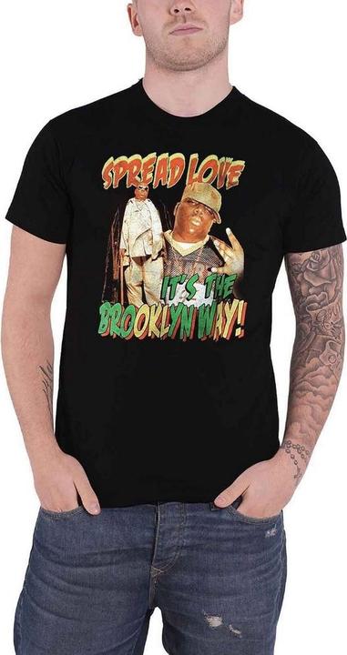 Produktbild Biggie Smalls Adult Spread Love It's The Brooklyn Way T-shirt (M)