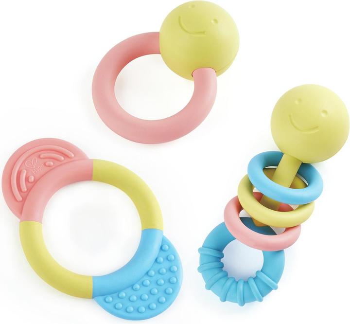 Actual product image Hape Rattle and teething ring set