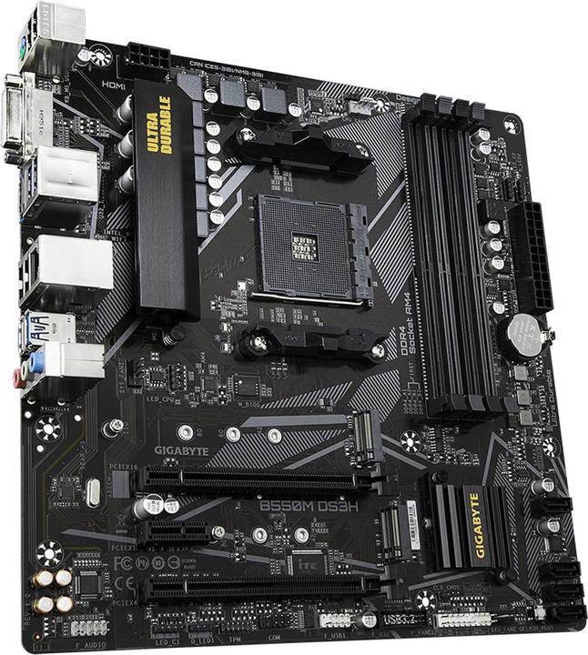 Image du produit Gigabyte B550M DS3H (AM4, AMD B550, mATX)
