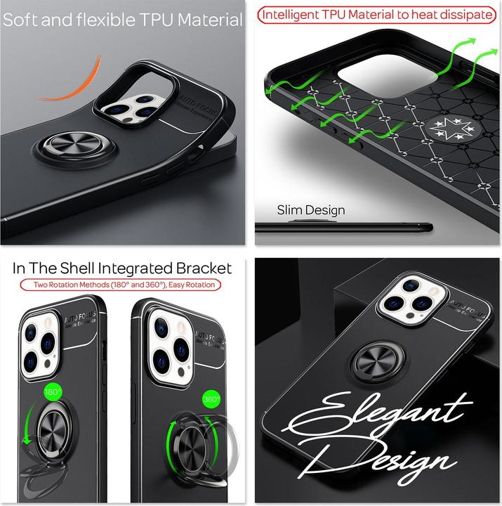 Actual product image Nalia Ring Silicone Cell Phone Case (Apple iPhone 13 Pro Max)